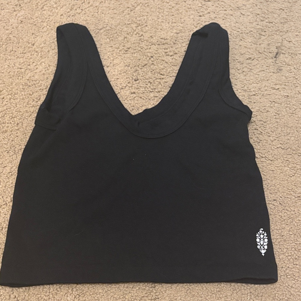 FP Movement by Free People Black Crop Top